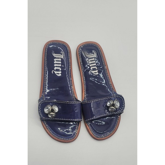 Juicy Couture Shoes - Juicy Couture women's SZ 6 blue sandal embellished gems shoes